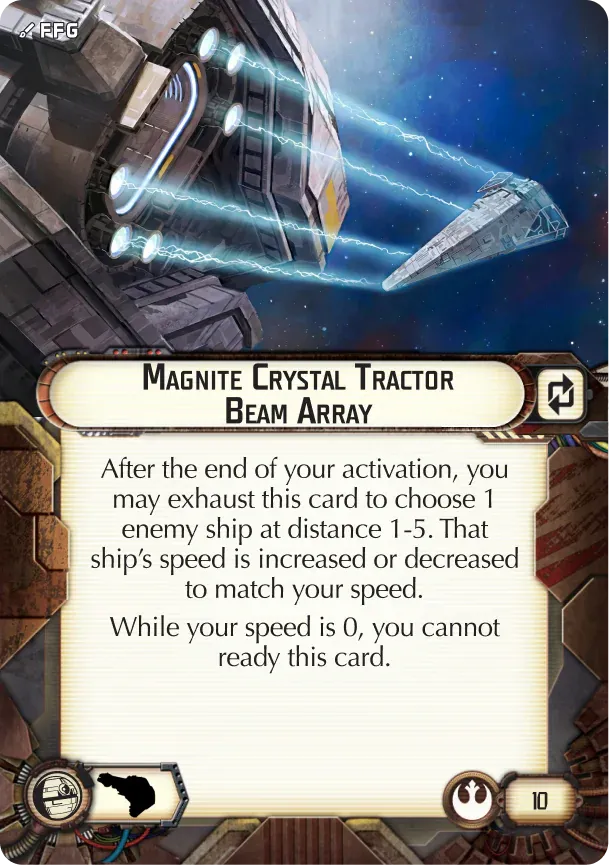 Magnite Crystal Tractor Beam Array